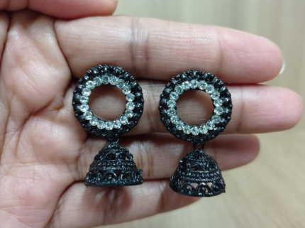 Crafted Flower Jhumka ( Small )